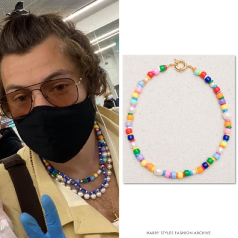Harry Styles beaded necklace